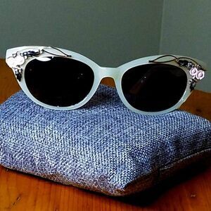 RARE Vintage Lulu Guiness Cat Sunglasses